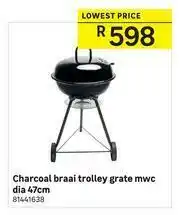 Leroy Merlin Charcoal Braai Trolley Grate MWC Dia 47cm offer