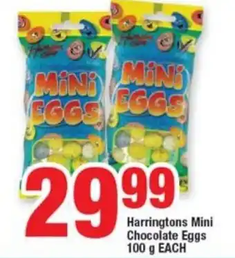 OK Foods Harringtons Mini Chocolate Eggs 100g each offer