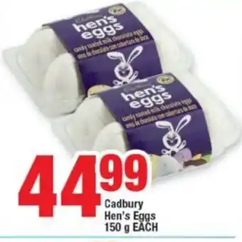 OK Foods Cadbury Hen's Eggs 150g each offer
