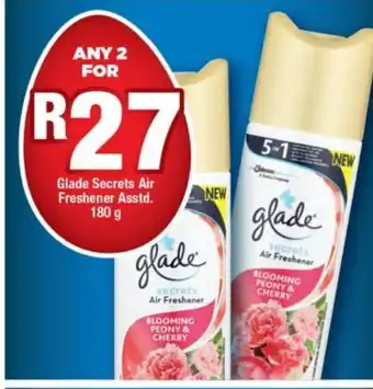 OK Foods Glade Secrets Air Freshener Asstd. 180g offer