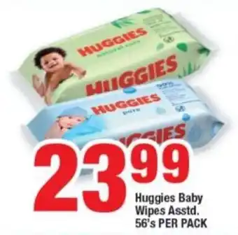OK Foods Huggies Baby wipes asstd. 56's per pack offer