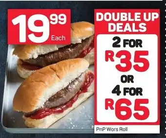 Pick n Pay PnP Wors Roll each offer