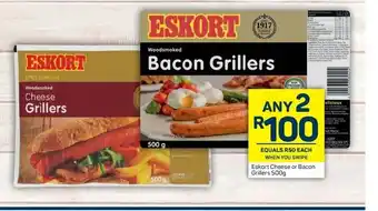 Pick n Pay Eskort Cheese or Bacon Grillers 500g offer