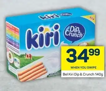 Pick n Pay Bel Kiri Dip & Crunch 140g offer