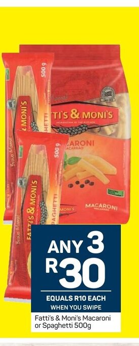 Pick n Pay Fatti's & Moni's Macaroni or Spaghetti 500g offer