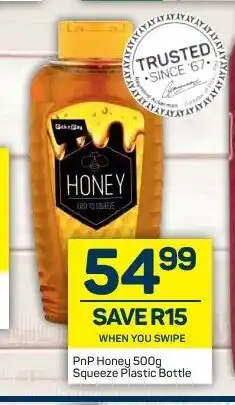 Pick n Pay PnP Honey 500g Squeeze Plastic Bottle offer