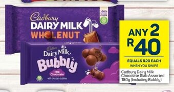 Pick n Pay Cadbury Dairy Milk Chocolate Slab Assorted 150g offer