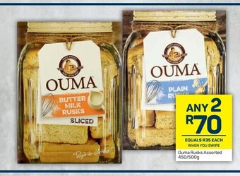 Pick n Pay Ouma Rusks Assorted 450/500g offer