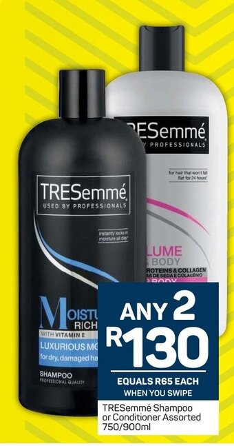 Pick n Pay Tresemme Shampoo or Conditioner Assorted 750/900ml offer