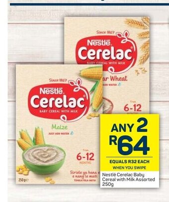 Pick n Pay Nestle Cerelac Baby Cereal with Milk Assorted 250g offer
