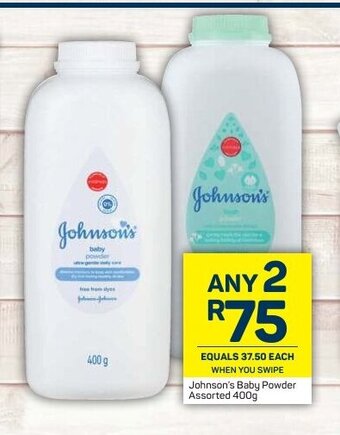 Pick n Pay Johnson's Baby Powder Assorted 400g offer