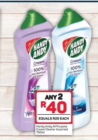 Pick n Pay Handy Andy All Purpose Cream Cleaner Assorted 750ml offer