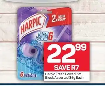 Pick n Pay Harpic Fresh Power Rim Block Assorted 35g each offer