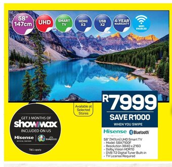 Pick n Pay Hisense - 58" UHD Smart TV offer