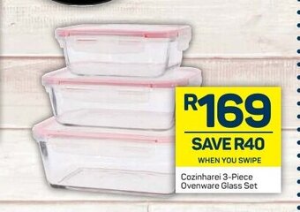 Pick n Pay Cozinharei 3-Piece Ovenware Glass Set offer