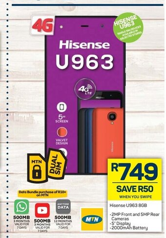 Pick n Pay Hisense - U963 8GB offer