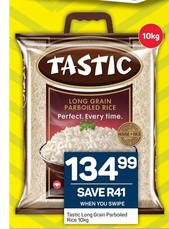 Pick n Pay Tastic Long Grain Parboiled Rice 10kg offer
