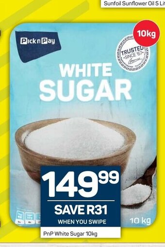 Pick n Pay PnP White Sugar 10kg offer