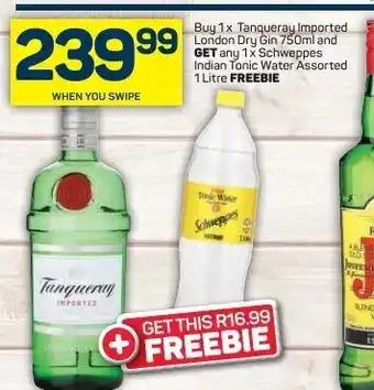 Pick n Pay Tanqueray Imported London Dry Gin 750ml offer