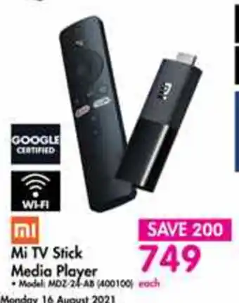 Makro Mi - mi TV Stick Media Player offer