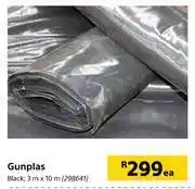Builders Warehouse Gunplas black 3m x 10m each offer