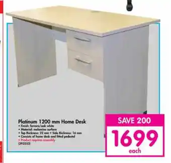 Makro Platinum 1200 mm Home Desk - 393555 offer