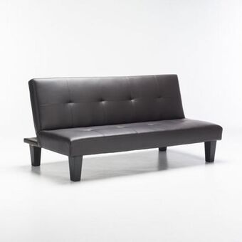 Decofurn Allan leather touch sleeper couch offer
