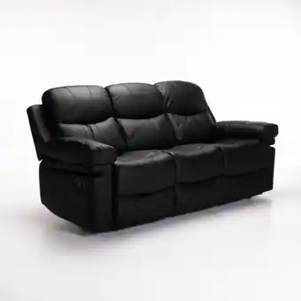 Decofurn Rio top leather upper 3 seater recliner offer