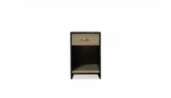 Senna 1 drawer black & brown pedestal