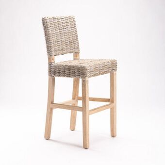 Rita whitewash kitchen stool