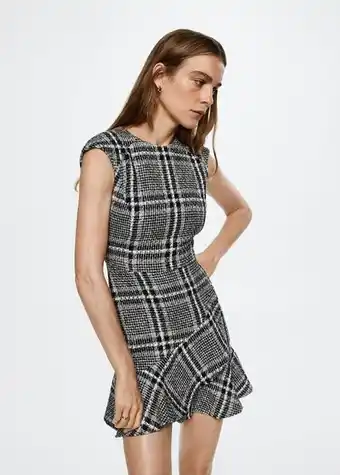Mango Stripped tweed dress offer
