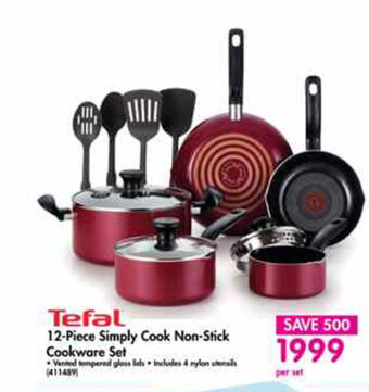 Makro Tefal - 12-piece Simply Cook Non-Stick Cookware Set offer