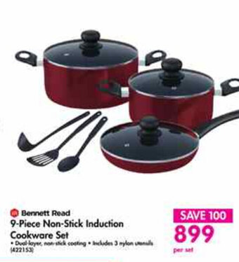 Makro Bennett Read - 9-piece Non-Stick Induction Cookware Set offer