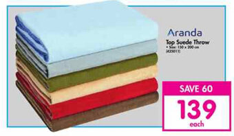 Makro Aranda - Top Suede Throw offer