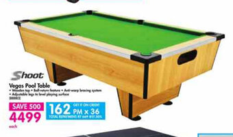 Makro Shoot Vegas Pool Table offer