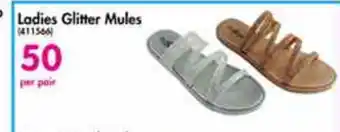 Ladies Glitter Mules