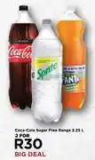 Food Lover's Market Coca cola sugar free range-for 2 x 2.25l offer