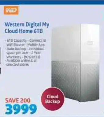 Incredible Connection WD - Western Digital My Cloud Home 6TB offer
