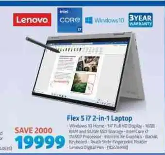Incredible Connection Lenovo - Flex 5 i7 2-in-1 Laptop offer