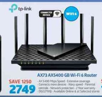 Incredible Connection Tp-Link - AX73 AX5400 GB Wi-Fi 6 Router offer