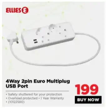 HiFi Corp Ellies - 4Way 2pin Euro Multiplug USB Port offer