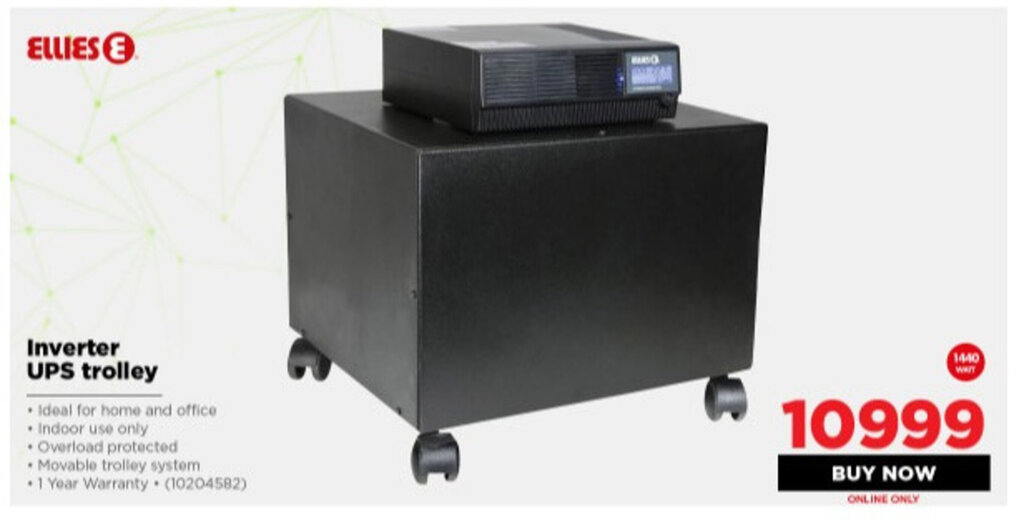 Ellies Inverter UPS Trolley offer at HiFi Corp