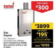 Builders Warehouse Totai gas geyser offer