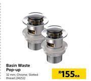 Builders Warehouse Basin waste pop up offer