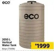 Builders Warehouse Eco 2050l vertical water tank beige offer
