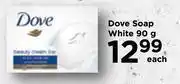 Food Lover's Market Dove soap white-90g each offer