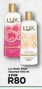 Food Lover's Market Lux body wash assorted-for 2 x 400ml offer