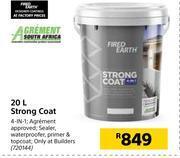 Builders Warehouse Fired earth strong coat-20l offer