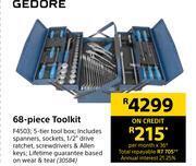 Builders Warehouse Gedore 68 piece toolkit offer