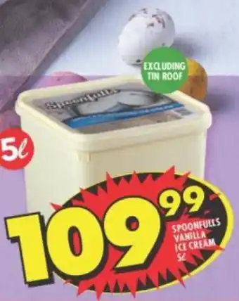 Shoprite Spoonfulls Vanilla Ice Cream 5 ℓ offer